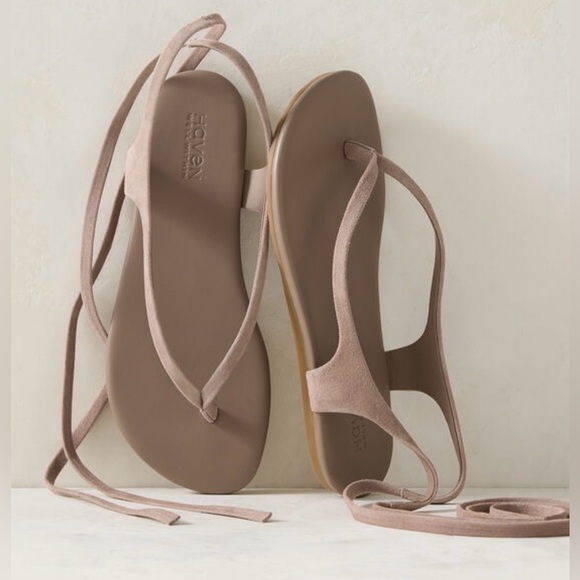 Haven Well Within Shoes - Haven Suede Wrap-Up Thong Sandals Color Mica Size 8M New With Tags